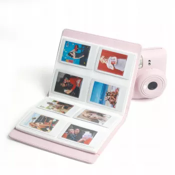 LOVEINSTANT Fotoalbum für 288 Fotos, kompatibel mit Fuji Instax Mini, Polaroid 300, Zink, Canon Ivy, HP Sprocket, Kodak Smile, weißer Einband mit Sichtfenster