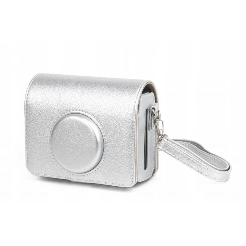 LOVEINSTANT Case Cover Pouch Bag für Fujifilm Instax Mini Evo / Silber