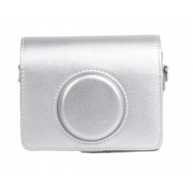 LOVEINSTANT Case Cover Pouch Bag für Fujifilm Instax Mini Evo / Silber