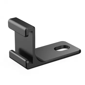 PULUZ 1/4 inch Adapter-Halterung für Insta360 X5/X4/X3/One X2 - Schwarz, Aluminiumlegierung, Kaltgeräteschuh