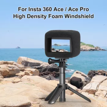 PULUZ Windschutz-Schaumstoffabdeckung für Insta360 Ace Pro / Insta360 Ace (Schwarz)