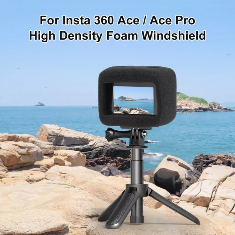 PULUZ Windschutz-Schaumstoffabdeckung für Insta360 Ace Pro / Insta360 Ace (Schwarz)