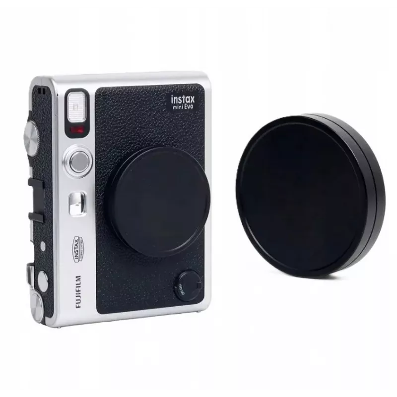 LOVEINSTANT Objektivdeckel für Fujifilm Instax Mini Evo - Schwarz