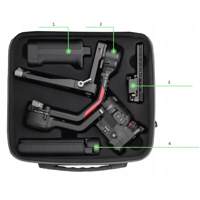 SUNNYLIFE Hard Carrying Case für DJI RS 4 Gimbal - Schwarz