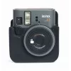 LOVEINSTANT Kameratasche für Fujifilm Instax Mini 41 - Schwarze PU-Leder Schutztasche mit Schultergurt