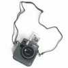 LOVEINSTANT Kameratasche für Fujifilm Instax Mini 41 - Schwarze PU-Leder Schutztasche mit Schultergurt