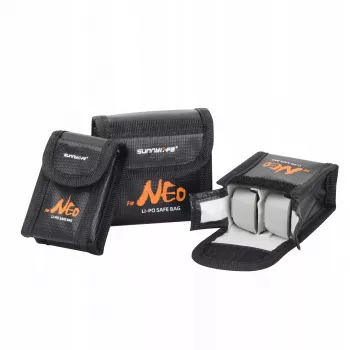 SUNNYLIFE Feuerfeste Tasche für 2 DJI Neo / Neo 2 Akkus