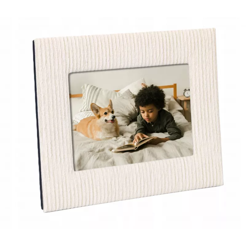 Stehender Bilderrahmen für 10x15 cm Foto Ecru Beige Hochformat Querformat Loveinstant