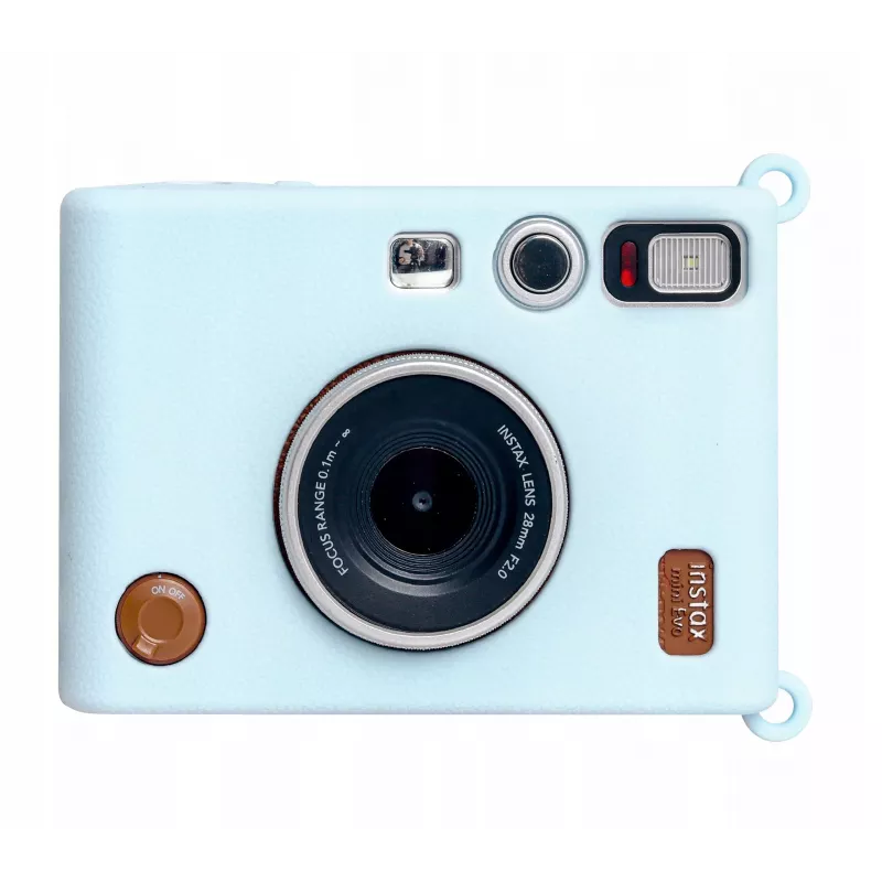 LOVEINSTANT Silikon-Schutzhülle für Fujifilm Instax Mini Evo Kamera - Blau