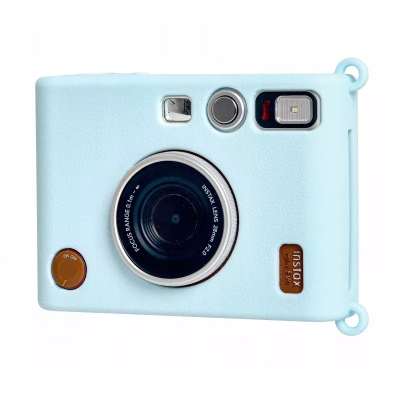 LOVEINSTANT Silikon-Schutzhülle für Fujifilm Instax Mini Evo Kamera - Blau