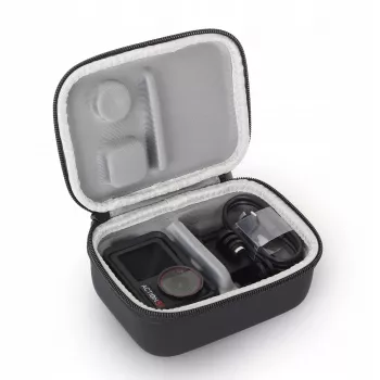 SUNNYLIFE Protective Carrying Case für DJI Osmo Action 3, 4, 5 Pro - Harte EVA-Schale, stoßfest, schwarz
