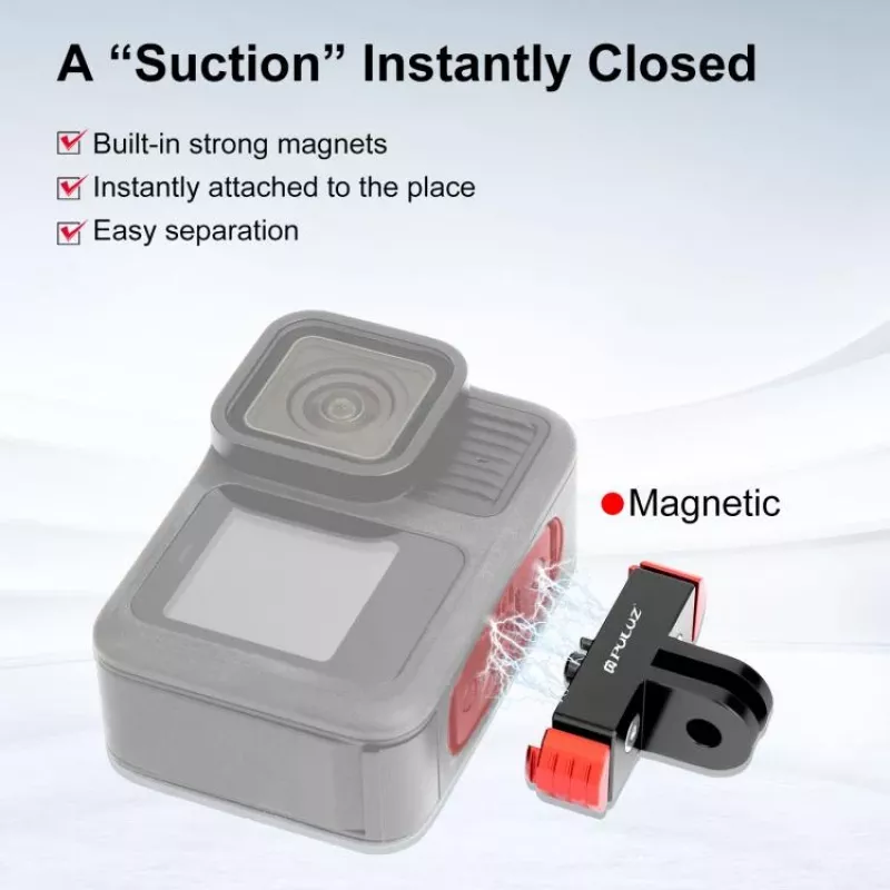PULUZ Magnetic Quick Release Mount für GoPro Hero 13 Black / PU712R