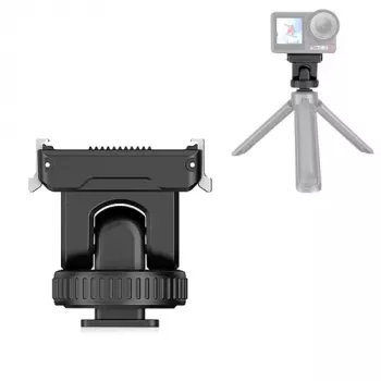 PULUZ Quick Release Mount Adapter 1/4 inch Thread Cold Shoe für DJI Osmo Action 3/4/5 Pro PU727B