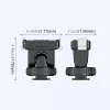 PULUZ Quick Release Mount Adapter 1/4 inch Thread Cold Shoe für DJI Osmo Action 3/4/5 Pro PU727B