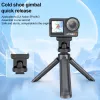 PULUZ Quick Release Mount Adapter 1/4 inch Thread Cold Shoe für DJI Osmo Action 3/4/5 Pro PU727B