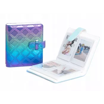 LOVEINSTANT Small Photo Album 64 Photos für Fuji Instax Canon Xiaomi Polaroid HP Kodak Zink / Multicolour / Holographic