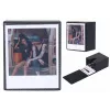 LOVEINSTANT Fotoaufbewahrungsbox für 100 Abzüge – Kompatibel mit Fuji Instax Wide, Square, Polaroid 600, Now – Schwarz mit Sichtfenster