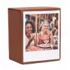 LOVEINSTANT Fotoaufbewahrungsbox für 100 Sofortbilder, kompatibel mit Fuji Instax Wide, Square, Polaroid 600, i-Type (Now) - Braun mit Sichtfenster