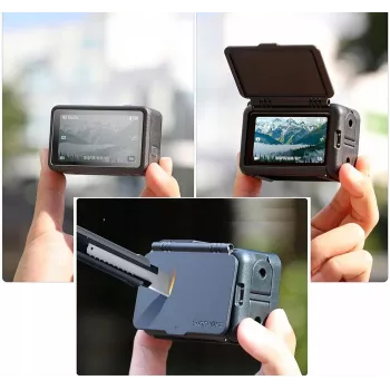 SUNNYLIFE Frame Mount + Lens Cover für DJI Osmo Action 5 Pro / 4 / 3 - Schwarz