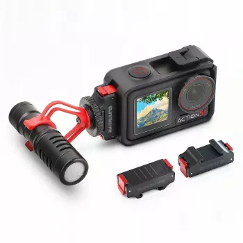 SUNNYLIFE Adapterhalterung für DJI Osmo Action 5 Pro / 5 / 4 / 3 - ISO-Hot-Shoe - Schwarz