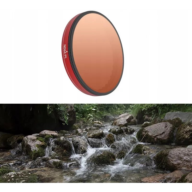 SUNNYLIFE Hybrid 2in1 Polarizing PL ND64 Filter für DJI Osmo Action 5 Pro / 5 Pro / 4 / 3 FI903-64P