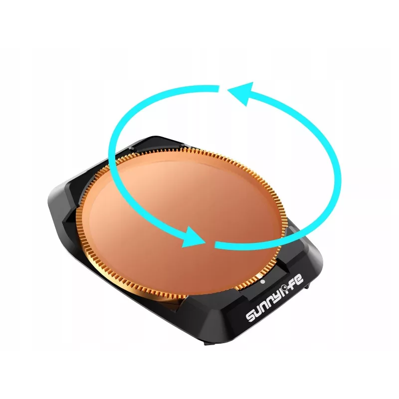 SUNNYLIFE Hybrid Filter 2in1 Polarizing PL + Gray ND16 für DJI Air 3S / 3 + Case Fi923-16p