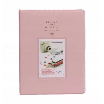 LOVEINSTANT Fotoalbum 128 Fotos für Fujifilm Instax Mini 9 12 40 11 8 Evo Liplay Link / Pink