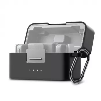 PULUZ Silikon-Schutzhülle für DJI Mic Mini Ladecase - Schwarz