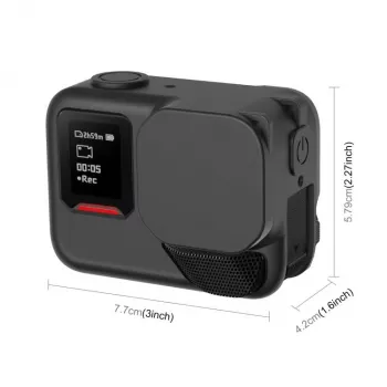 PULUZ Silikon-Schutzhülle für Insta360 Ace Pro 2 - Schwarz