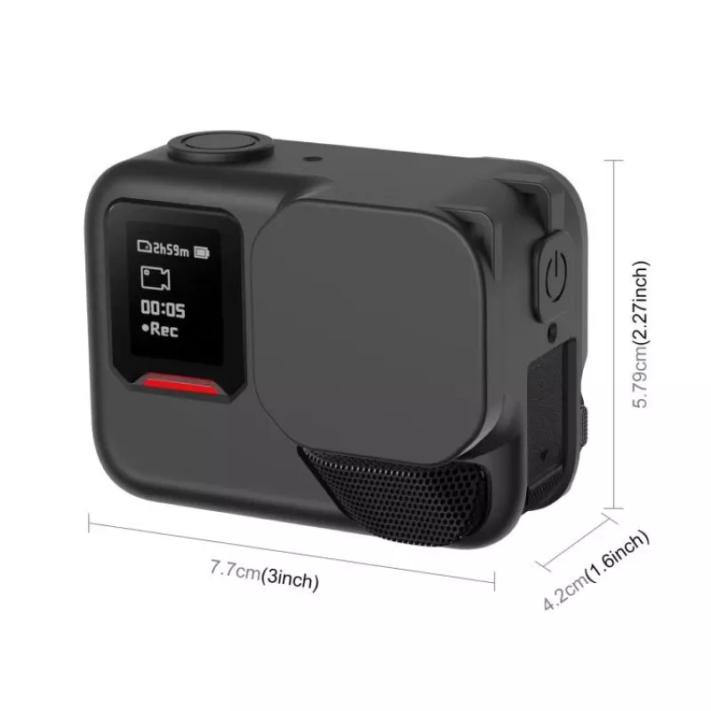 PULUZ Silikon-Schutzhülle für Insta360 Ace Pro 2 - Schwarz