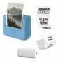 LOVEINSTANT X6 Bluetooth Thermodrucker für Fotos, Sticker, Notizen, Etiketten, KI-App, Blau