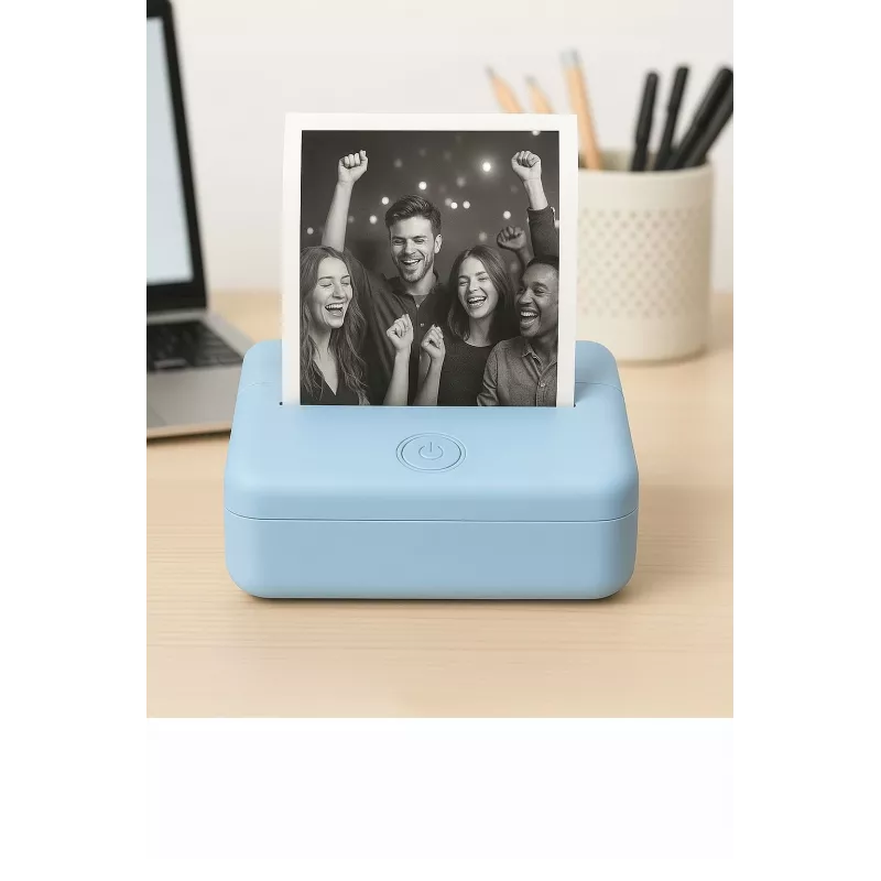 LOVEINSTANT X6 Bluetooth Thermodrucker für Fotos, Sticker, Notizen, Etiketten, KI-App, Blau