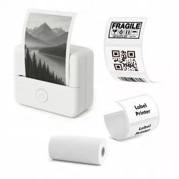 LOVEINSTANT X6 Bluetooth Thermodrucker für Fotos, Etiketten, Notizen, Aufkleber, KI-App, Weiß