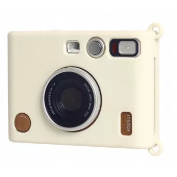 LOVEINSTANT Silikonhülle für Fujifilm Instax Mini Evo - Weiß