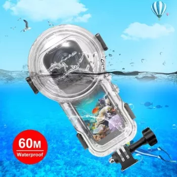PULUZ Wasserdichtes Unterwasser-Gehäuse bis 60m für Insta360 X5 / X 5 / Pu756t