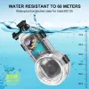PULUZ Wasserdichtes Unterwasser-Gehäuse bis 60m für Insta360 X5 / X 5 / Pu756t