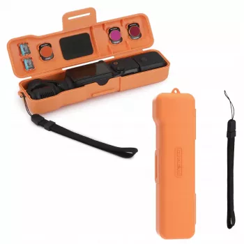 SUNNYLIFE Schutzhülle Hartschalenkoffer für DJI Osmo Pocket 3 und Zubehör, Orange