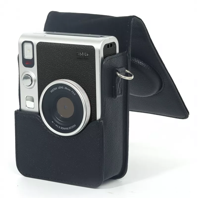 LOVEINSTANT Case Cover Bag für Fujifilm Instax Mini Evo Schwarz / Vertikal