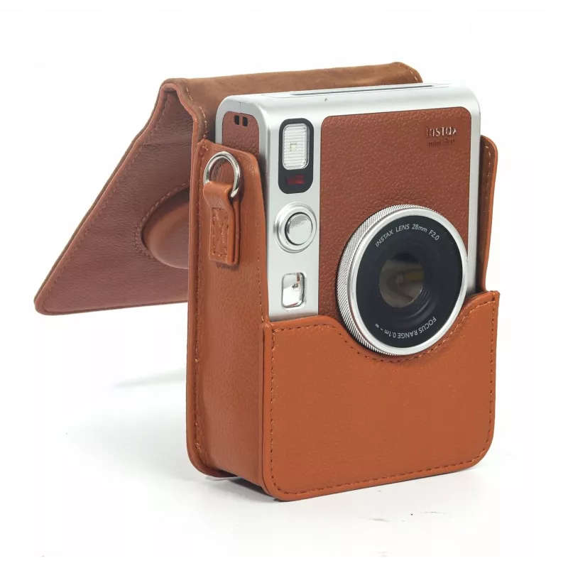 LOVEINSTANT Schutzhülle für Fujifilm Instax Mini Evo - Braun (Vertikal)