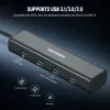 NEEWER PS020E USB-C Hub 4-in-1 mit 5x USB-C 10Gbps 100W PD, Kaltgeräteschuhhalterung und 1/4 inch-Gewinde