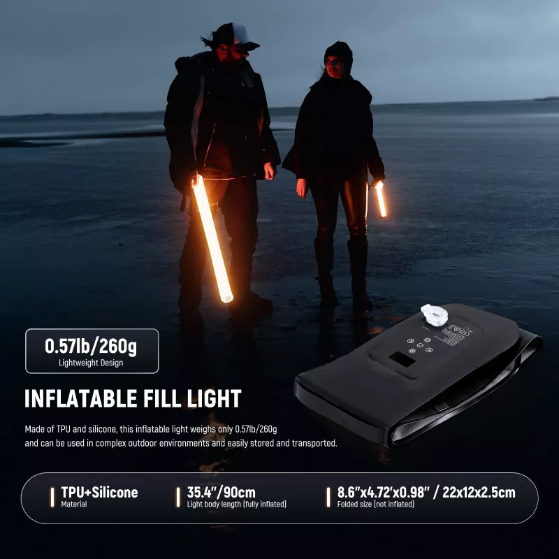 NEEWER GC21B aufblasbares LED-Röhrenlicht Bi-Color 21W 2500mAh