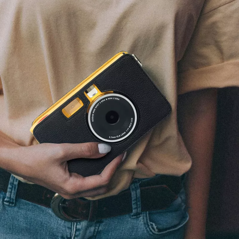 LOVEINSTANT Schutzhülle für Kodak Mini Shot 2 / Era MS200 Sofortbildkamera - Schwarz