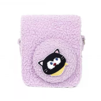 LOVEINSTANT Plush Kitten Case für Fujifilm Instax Mini 12 - Lila
