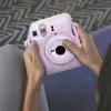 LOVEINSTANT Plush Kitten Case für Fujifilm Instax Mini 12 - Lila