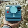 LOVEINSTANT Schutzobjektivdeckel aus Aluminium für Polaroid Now Now+ Blau