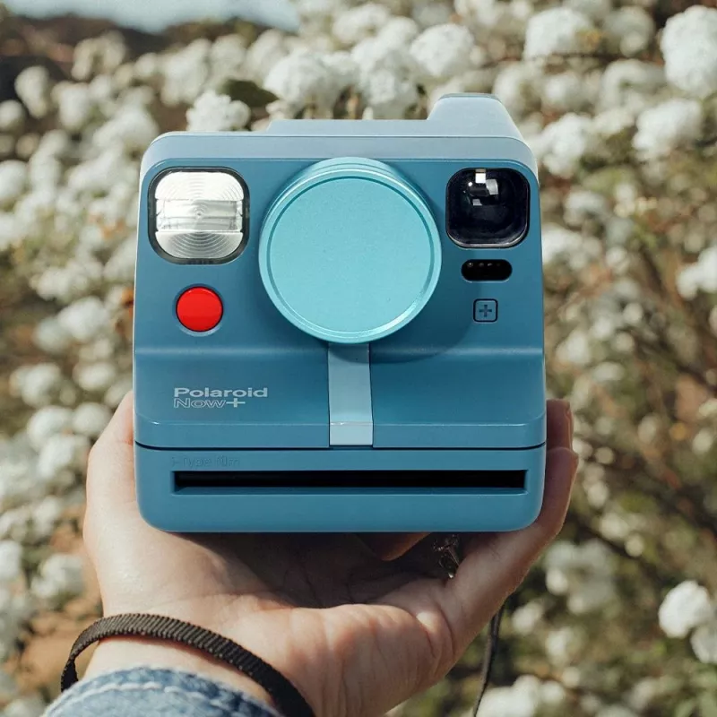 LOVEINSTANT Schutzobjektivdeckel aus Aluminium für Polaroid Now Now+ Blau