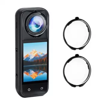 PULUZ 2er-Pack gehärteter Glas-Linsenschutz für Insta360 X5 / Pu749t