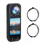 PULUZ 2er-Pack gehärteter Glas-Linsenschutz für Insta360 X5 / Pu749t