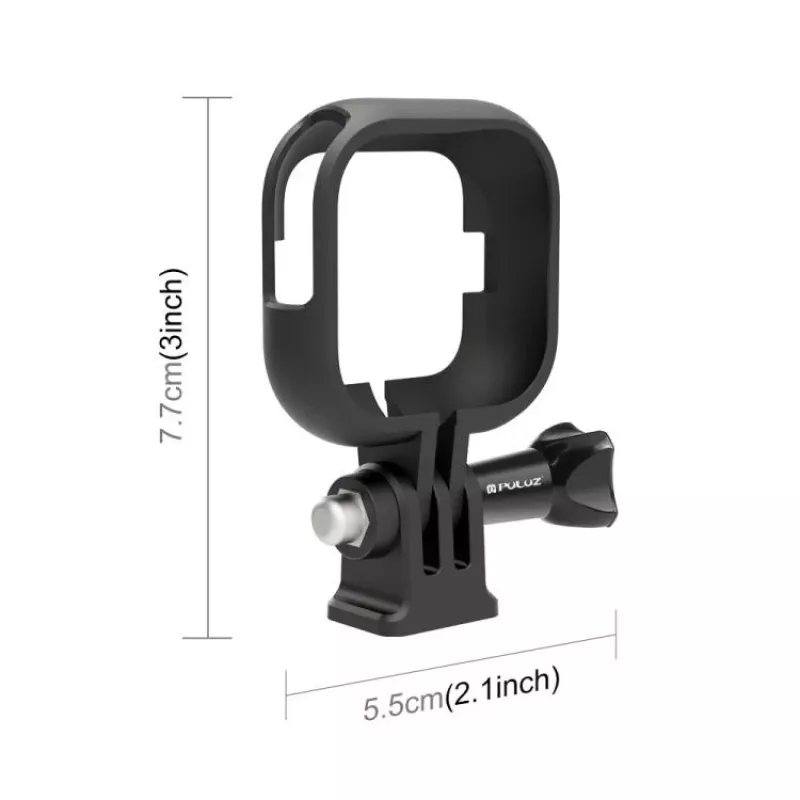 PULUZ Rahmenhalterung Schutzhülle für Insta360 GO Ultra, 1/4 inch Stativbefestigung, Schwarz