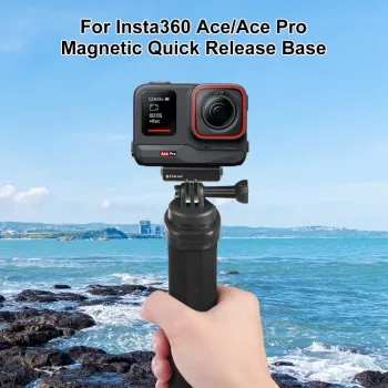 PULUZ Quick Release Mount Adapter für GoPro 1/4 inch Stativgewinde auf GoPro-Schnellverschluss für Insta360 Ace Pro X4/X3/X2/X, DJI Osmo Action, PU965B